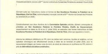 RDC : le gouvernement lance un ultimatum de 30 jours aux débiteurs du FPI