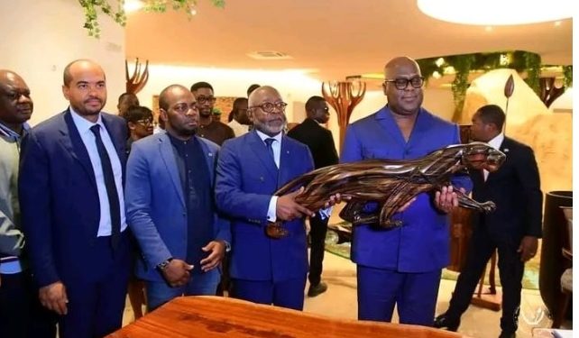 Gabon : Félix Tshisekedi visite à Nkok les mécanismes de transformation locale du bois