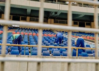 Stade des Martyrs : les travaux de réhabilitation avancent à grands pas avant l’échéance de la CAF 
