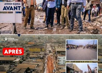 Kinshasa -Ngaba : l’avenue Kianza affiche plus de 72 % d’avancement des travaux