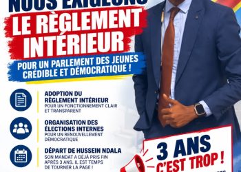 Parlement des Jeunes : Leonard Sangwa plaide pour le règlement intérieur et l’alternance